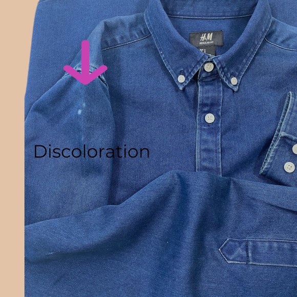 H&M - Dark Denim/Jean - Button Up - Picture 4 of 6